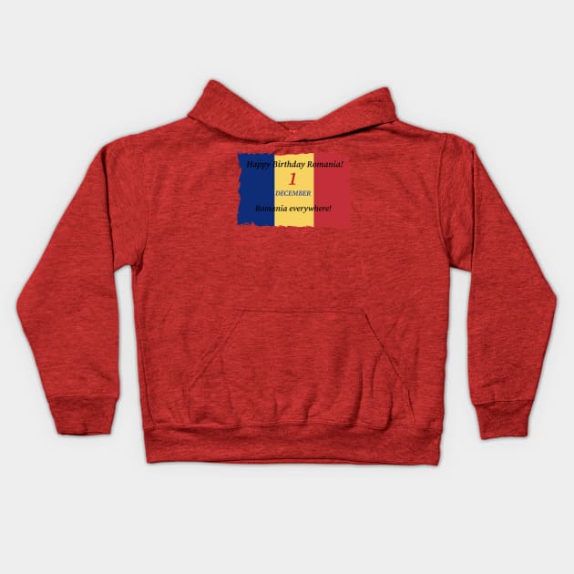 National Day of Romania! Kids Hoodie by sell stuff cheap